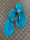 $40 Teal Jelly Sandals